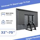Universal TV Large Stand Height Adjustable Base for Most TVs 75" Max VESA 600x400 mm Leg Stand Holds up to 110 lbs Halloween