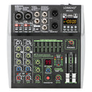 99 DSP Effects Mixing Console Podcast Mini 4/6 Channels Sound Audio Mixer Individual 48V Bluetooth USB PC Play Record AM-AX4/6