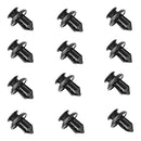 Car Rivet Fastener 10mm Bumper Clip Retainer Screw Black Door Panel Fender Liner Retainer Clip Plastic Auto Bumper Fender Buckle