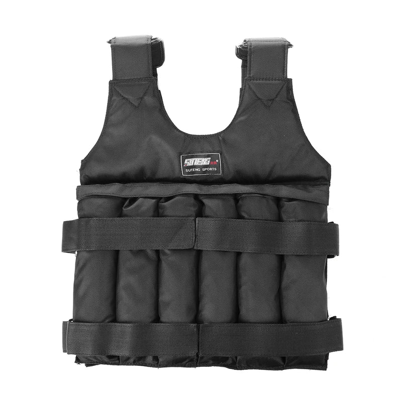 1-20KG1-50KG Adjustable Loading Weighted Vest Workout Weight Jacket Exercise Vest Workout Equipment for Running Training Jogging