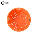 Fireproof PC Material 1 Gang Dry Lining Box For Gypsum Board/Drywall/Plasterboad/ Downlight 47mm Depth Switch/Socket Cassette