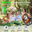Camping Fan Rechargeable Portable Fan Wireless Outdoor Hook Ceiling Fan with 20000mAh Power Bank Remote Control LED Light