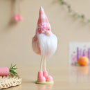 Easter Bunny Ear Gnome Decoration Pink Yellow Green Rabbit Elf Doll Ornaments DIY Spring Birthday Party Supplies Kids Girls Gift