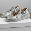 Spring And Autumn Women's Satin Low Heels Korean Style Pearl Chain Party And Work Wear Mary Jane Flats Ladies' Casual Boat Shoes