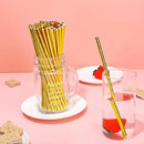 Iridescent Disposable Drinking Party Paper Straws Biodegradable Cocktail Straws For Birthday Party Supplies Baby shower Wedding