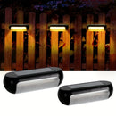 LED Solar Step Lights with 2 Lighting Modes - Longer Battery Life, Compact & Durable, IP65 Waterproof for Stairs,  Fences, Walls