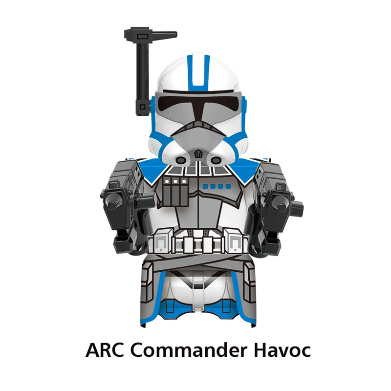 ARC Clone Troopers Building Blocks LUKE Skywalker Mandalorians Boba Fett Palpatine Yoda R2D2 Bricks Action Figures Toys