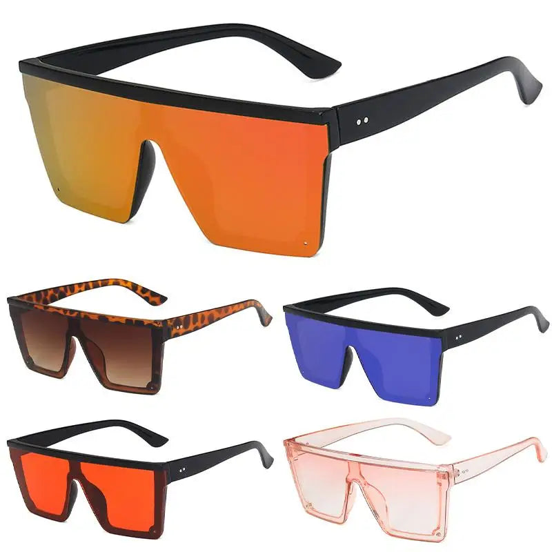 Oversized Square Sunglasses Street Shooting Driving Sunglasses Gradient Elegant Women Eyewear UV400 Colorful Shades