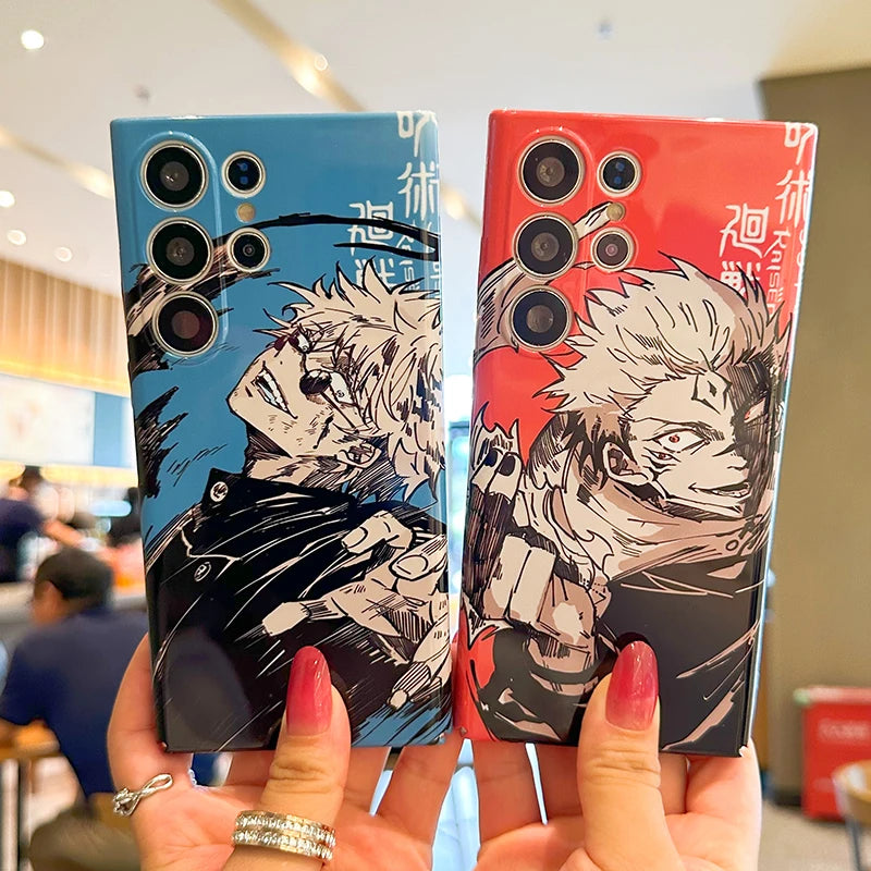 Cool Anime Cartoon Phone Case for Samsung Galaxy S24 S23 S22 S21 Ultra S20 FE Note 9 10 Plus A23 A52 A53 A71 Cute Manga Cover