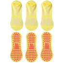 3 Pairs Men's Non-slip Silicone Floor Socks Casual Cotton Mesh Breathable Cozy Yoga Trampoline Foot Massage Ballet Dance Unisex