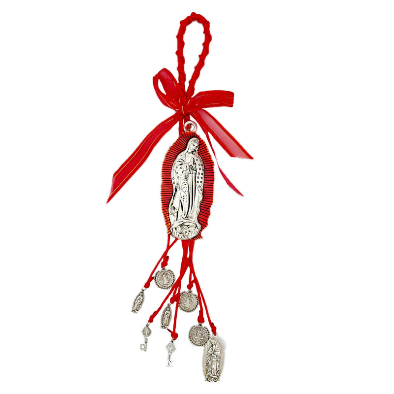 1Pc Wooden Cross Pendant Easter Gift Catholic Wooden Virgin Mary / Saint Jude Protection Blessing Charm Car Hanging Charm for Me