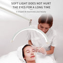 Andoer HD-M3X LED Video Light Half-moon Shaped Fill Light 3000K-6000K Dimmable with C-Clamp Desk Mount Metal Light Stand