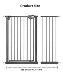 UBRAVOO Baby Gate for Doors and Stairs, Height 100 cm, Safety Pet Gate,  Automatic Closure, Triple Locking