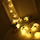 10/20LED Panda  Fairy Lights Garland LED String Christmas Tree Light Night Lamp Patio Party Kids Bedroom Living Room Decor Gift