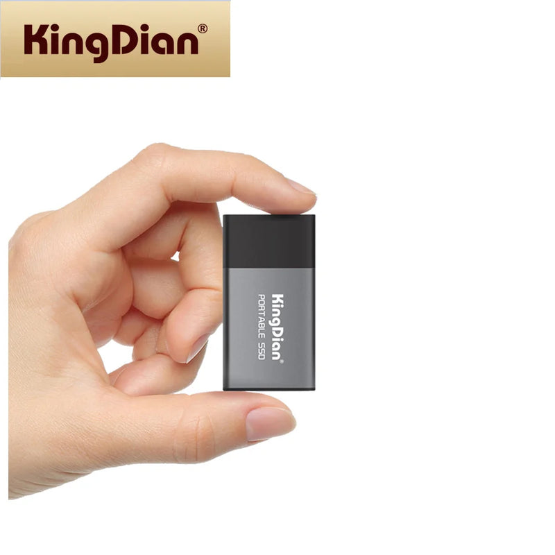 KingDian External Portable SSD 120GB 250GB  Solid Hard Drive USB 3.0 Type C For Laptop Businessman Choice Best Gift