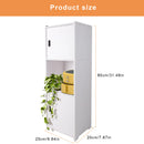 Bathroom Cabinet 3 Tier Storage Cabinet Organizer with Door Bathroom Furniture Free-standing Toilet Storage Cabinet