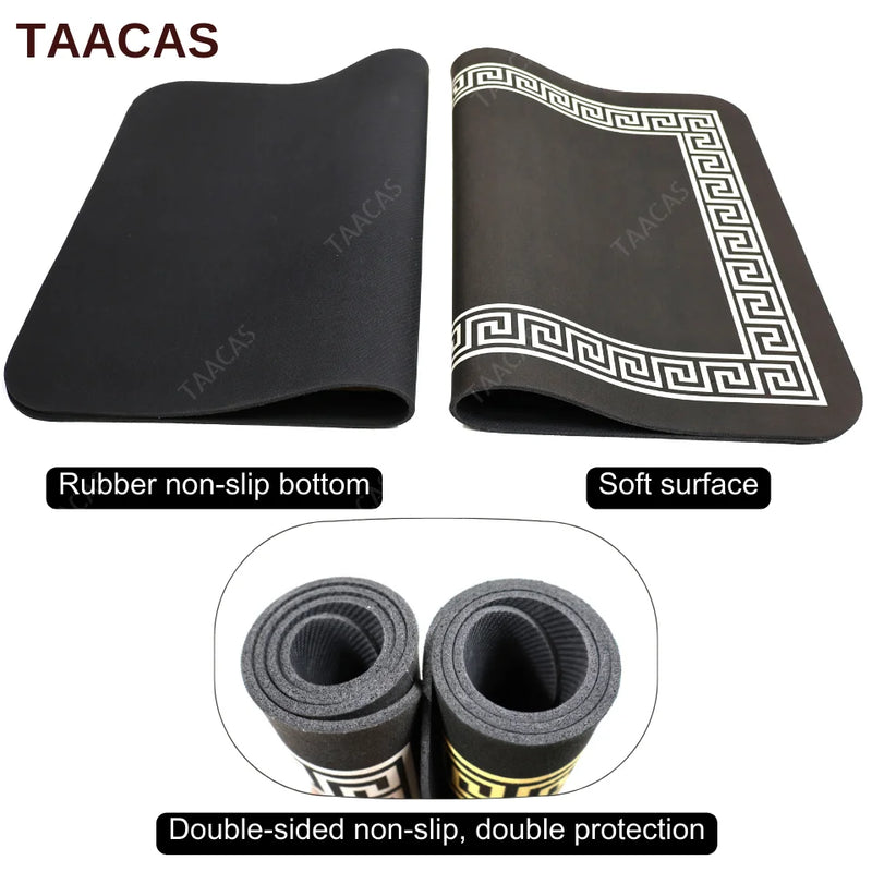 Super Absorbent Rubber Carpet Shower Floor Bathroom Rug Foot Mat Black Luxury Home Decoration Entrance Door Non-slip Kitchen Mat