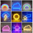 Jellyfish Neon Sign Light LED Wedding Lighing Love Logo Lamp Cute Cloud Christmas Decor Moon Lamp Wall USB Powered Home Decor