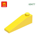 Wange 92Pcs/lot Slope 18°4x1 Roof Block Moc Color Accessories Compatible with 60477 Brick DIY Children's Toy Assembly Parts