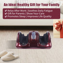 Foot Massager Shiatsu with Kneading, Rolling and Air Compression, Relieves Plantar Fasciitis and Revitalizes Tired Feet