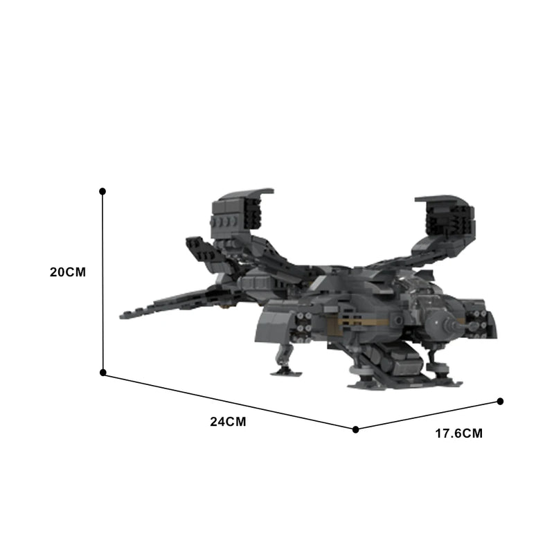 MOC Movie Alien Bricks Model Alien Drooling Monster Building Blocks Ripleys Powerloader Assembly Toys Children Birthday Gifts