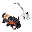 12V Self-Priming Electric Water Pump Water Tap Switch 360 Degree Rotation Boat Water Faucet for Boat Galley Caravan Motorhome RV