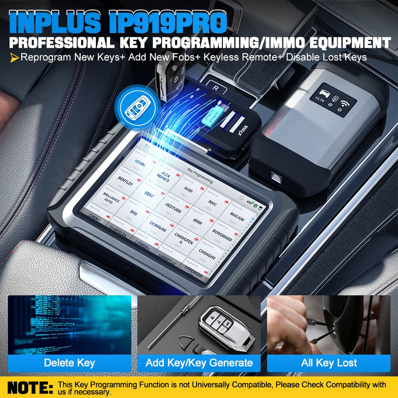 XTOOL INPLUS IP919PRO Car Diagnostic Scanner Automotivo Tools ECU Coding Programming 42+ Services With CANFD DOIP Topology FCA