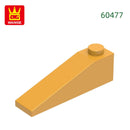 Wange 92Pcs/lot Slope 18°4x1 Roof Block Moc Color Accessories Compatible with 60477 Brick DIY Children's Toy Assembly Parts
