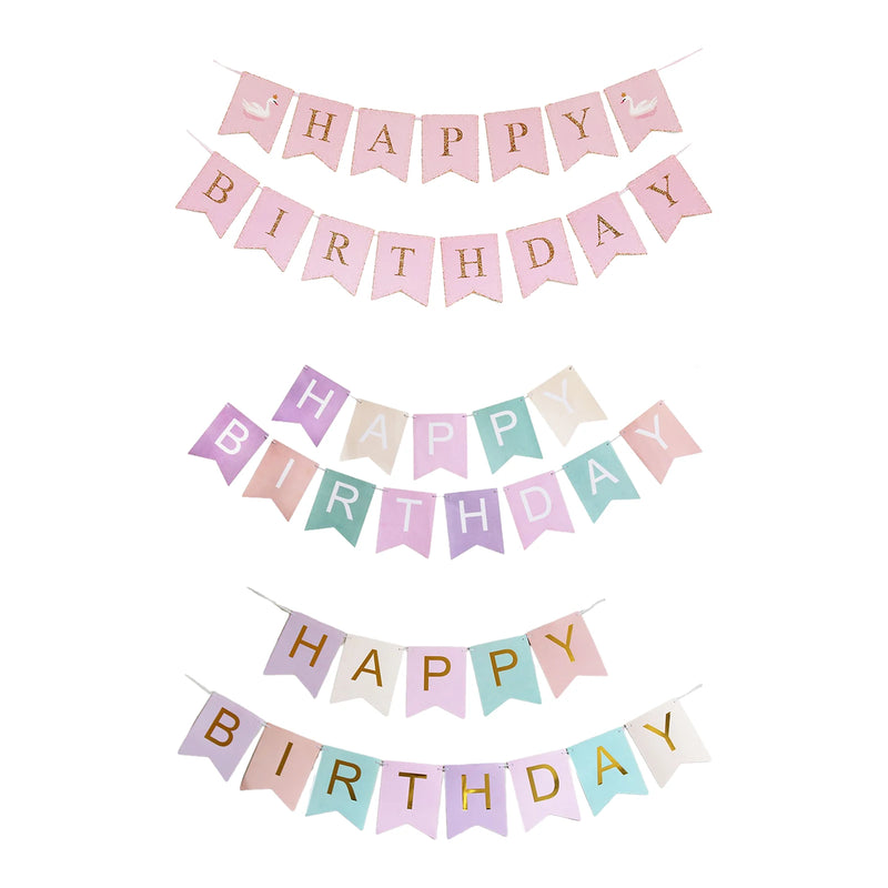 1pcs Set 16 4ft Macaron Paper Card For Birthday Party Happy Birthday Sign Happy Birthday Banner Birthday Decorations