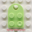 50pcs DIY Building Blocks 3176 Brick Heart Necklace/Key Ring Toys 2x 3 Heart-shaped Multicolor Educational Toy Gift for Children