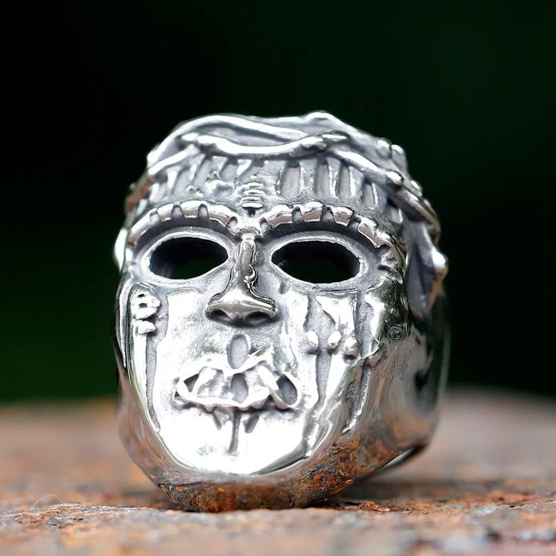 2023 Men's Slipknot Mask BAND Ring Gothic 316L Stainless Steel Anel Motorcycle fashion jewelry Party Halloween free shipping