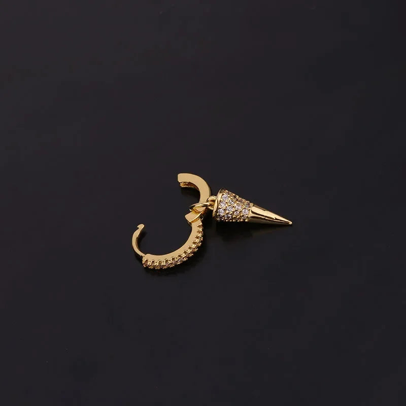 1Piece Lightning Cross Snake Dangle Earrings for Women Trend Jewelry Stainless Steel Plate Stud Earrings Mother day