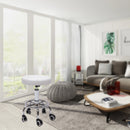 Adjustable Salon Chair with 360° Swivel Wheels 44-57cm Height Adjustable Hydraulic Rolling Rotating Stool for Home/Office/Bar