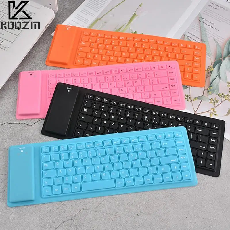 85 Keys Portable Mini USB Keyboard Flexible Waterproof Soft Silicone Gaming Keyboard Tablet Foldable Computer Keyboard Laptop