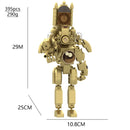 2024 Strengthen Skibidi New A Series of Toilet Man Drill Male Titan Man Female TV Personality Building Blocks Set Toys For Gift