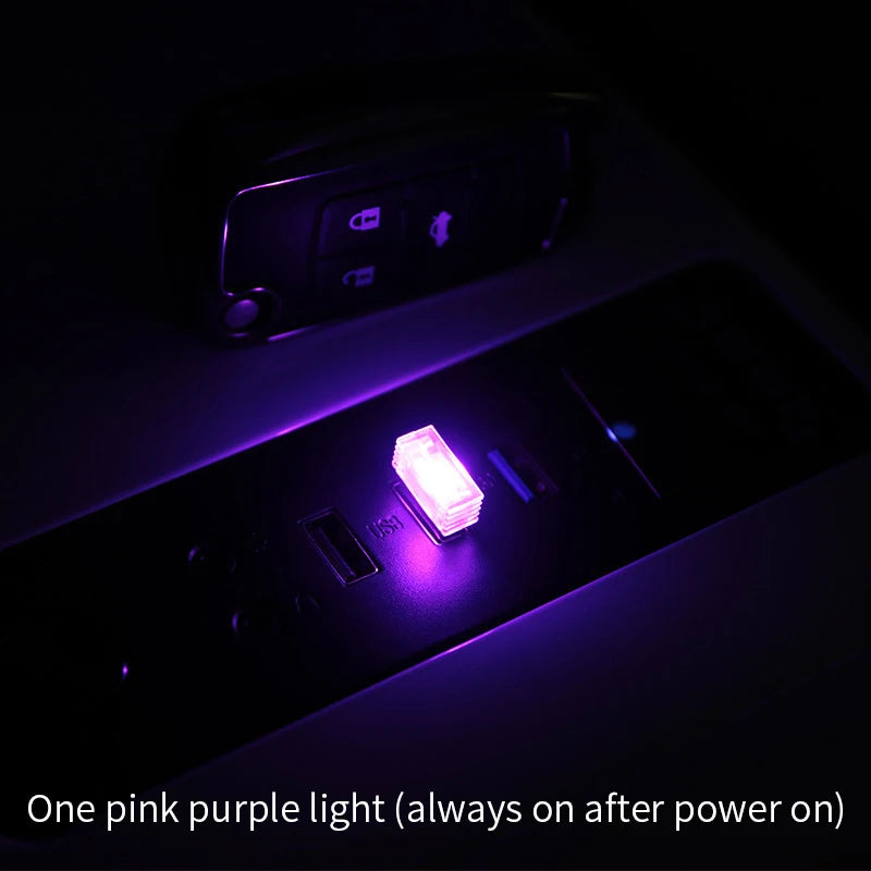 Mini USB LED Car Light Auto Interior Atmosphere Light Emergency Lighting Light PC Auto Colorful Decorative Lamp Car Accessory