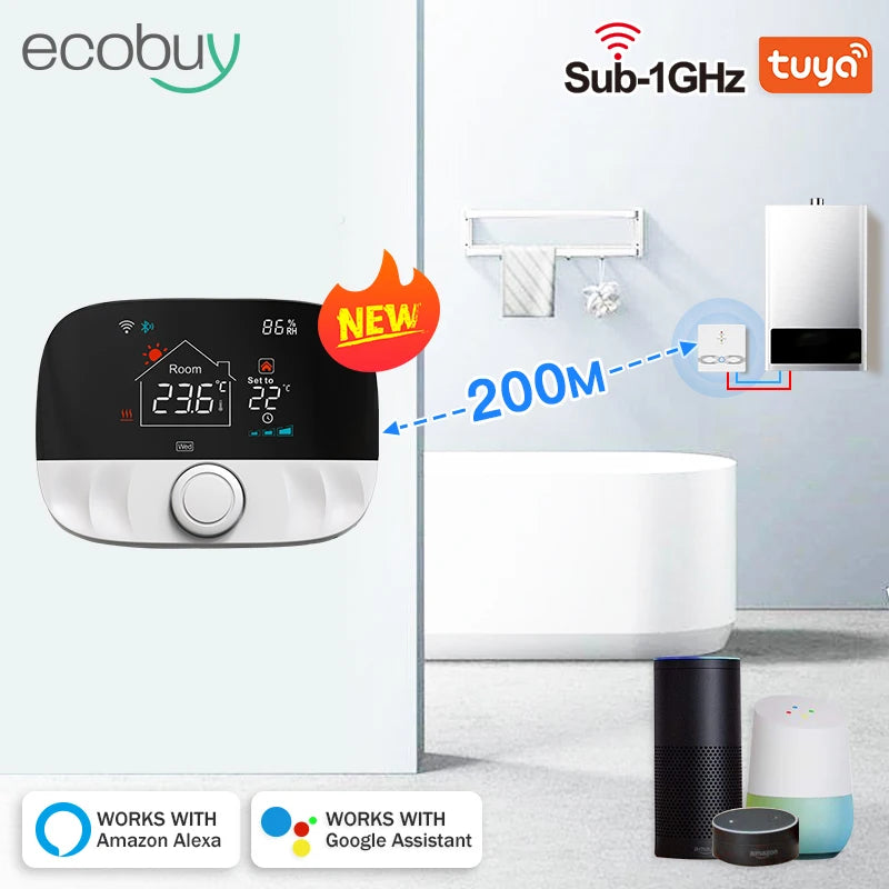 Tuya WiFi Thermostat Wireless Floor Heating Water Gas Boiler Room Tuya Smart Thermostat Temperature Controller Alexa Google Home