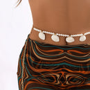 Boho Imitation Pearl Shell Body Chains Sexy Waist Beads Belly Belt for Women Beach Bikini Body Jewelry Y2K Accessories Wholesale