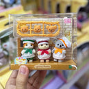 A Set Sylvanian Families Anime Girl Figures Baby Raincoat Easter Fruit Kawaii Cute Room Decoration Christmas Gift For Kid Toys