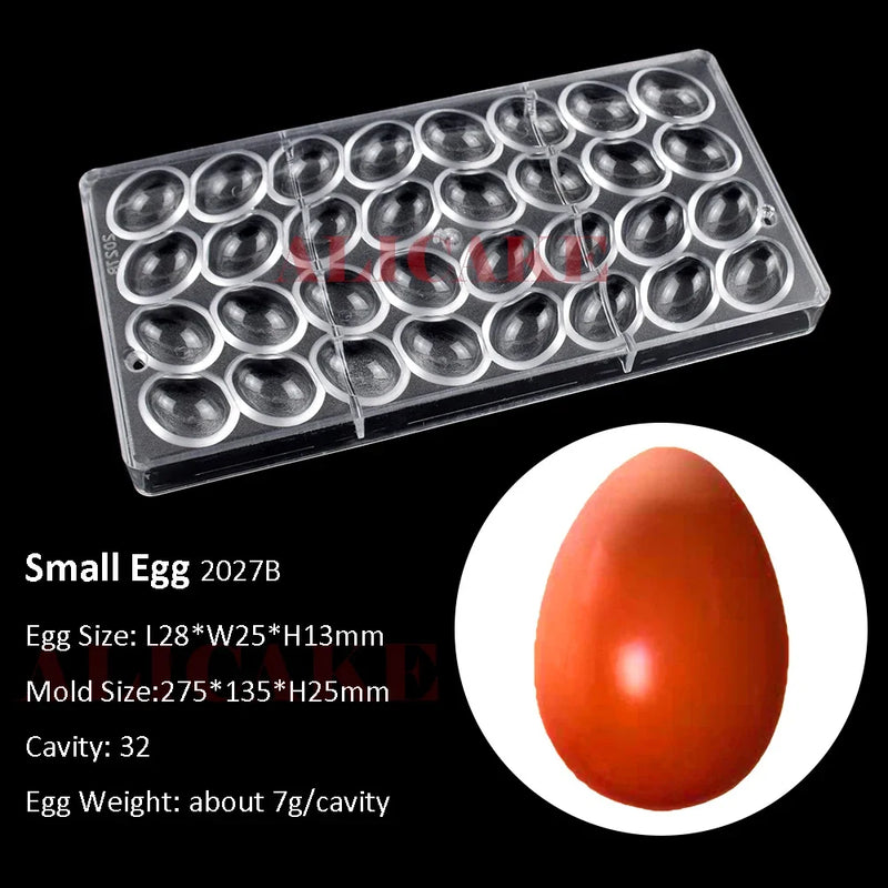 Chocolate Mold for Easter Egg Bunny Chocolate Bonbons Candy Bar Polycarbonate Confectionery Baking Pastry Tools