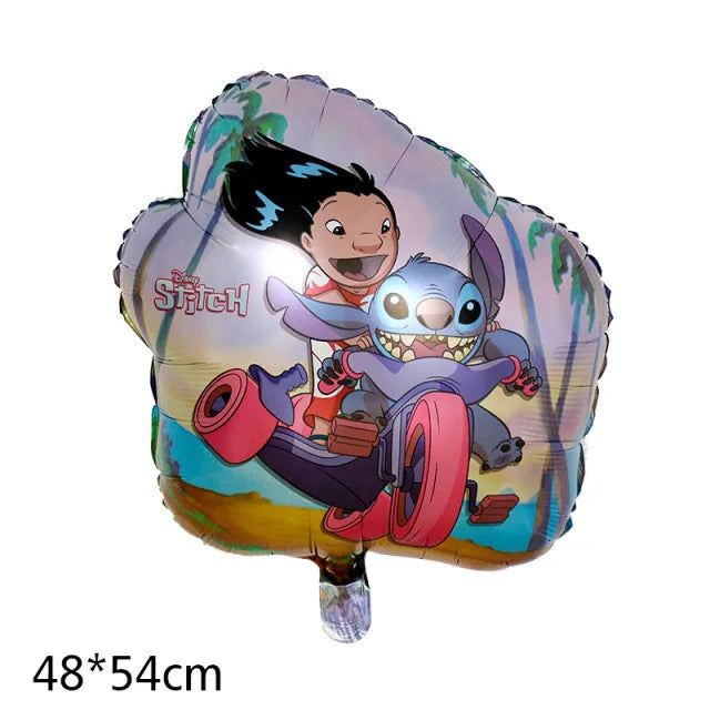 Disney Cartoon Anime Birthday Party Lilo&Stitch Decorated Aluminum Film Balloon