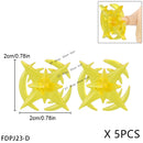 5PCS Cartoon Special Effects Pieces Arm Fist Wind Lightning Leg Flames Weapons Accessories Assemble Scene Bricks Kids for Toys