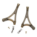 10Pcs Carp Fishing Tackle Anti Tangle System For Method Feeder Cage Carp Rigs Tool Side Bends Swivel Fish Supplies Equipment