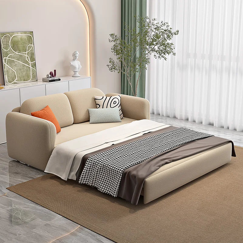 Modern Style Sofa Soft Comfortable Adults Metal Leg Folding Armsofa Curved Shape Living Room Decor Canape Salon Smart Furniture