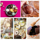 DIY Chocolate Mold 3D Polycarbonate Easter Egg Shape Cake Decoration Mould Candy Pudding Molds Baking Pastry Tools Accessories