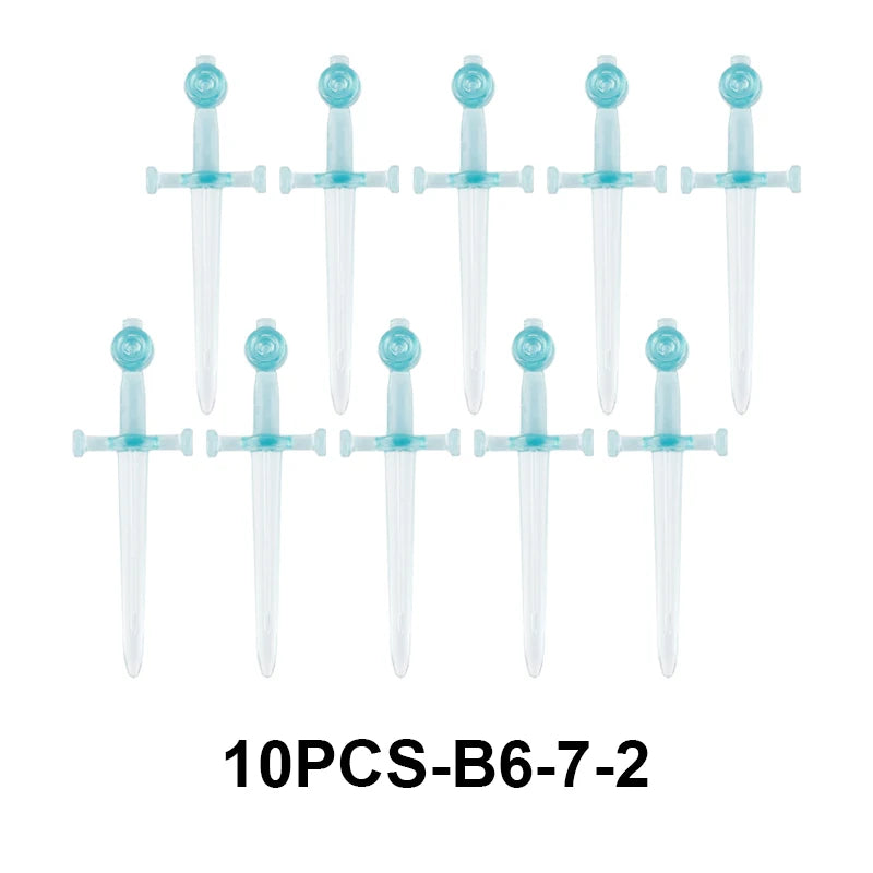 MOC Medieval Accessories Series Building Blocks Military Army Soldier Armour Shield Helmet Sword Crown Weapon Knight Bricks Toys