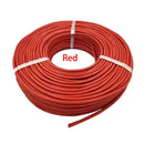 5M-50M Soft Silicone Power Cable 14 16 18 20 22 24 26 AWG Heat Resistant Electrical Wire Red Black For Car Battery LED Light