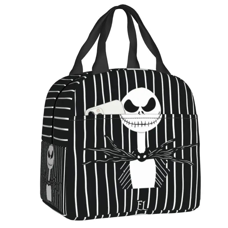 Custom Halloween Insulated Lunch Bag The Nightmare Before Christmas Portable Thermal Cooler Lunch Box Container Tote Bags