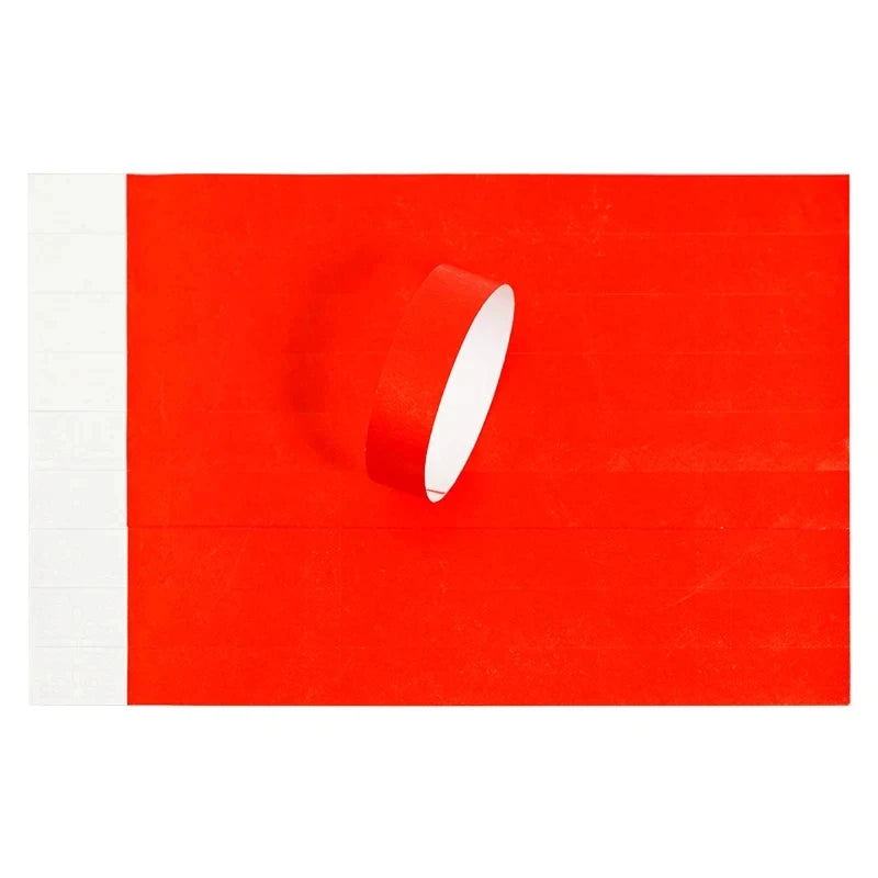DUBAND 1000 Pcs No Logo Paper 3/4 Inch Wristbands for Event, Sport Wristband, Tyvek ID Festival Paper Bracelet