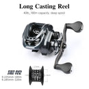 TSURINOYA Low Profile Bait Cast Reel DARK WOLF 150 7kg Drag Hight Strength Baitcasting Reel 7.1:1 182g Long Casting Fsihing Reel